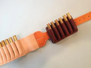 Trader Keith hand-stitched leather cartridge belt